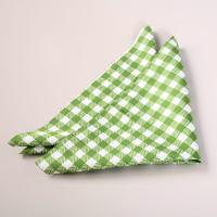 Kit 2 Guardanapos De Tecido Estampado Allegra 2 Peças 35cm X 35cm 100% Poliéster - Xadrez - 2