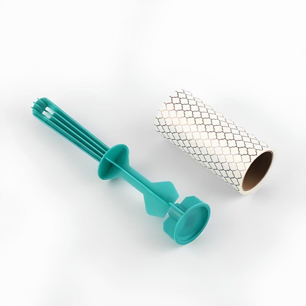 Kit 10 Removedor De Pelos Adesivo Giratório 60 Folhas 20cm - 6