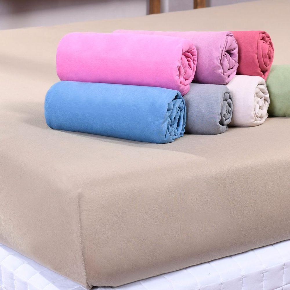 Lençol Solteiro Dreams Malha 100% Algodão 88x188x25cm Cinza - 1