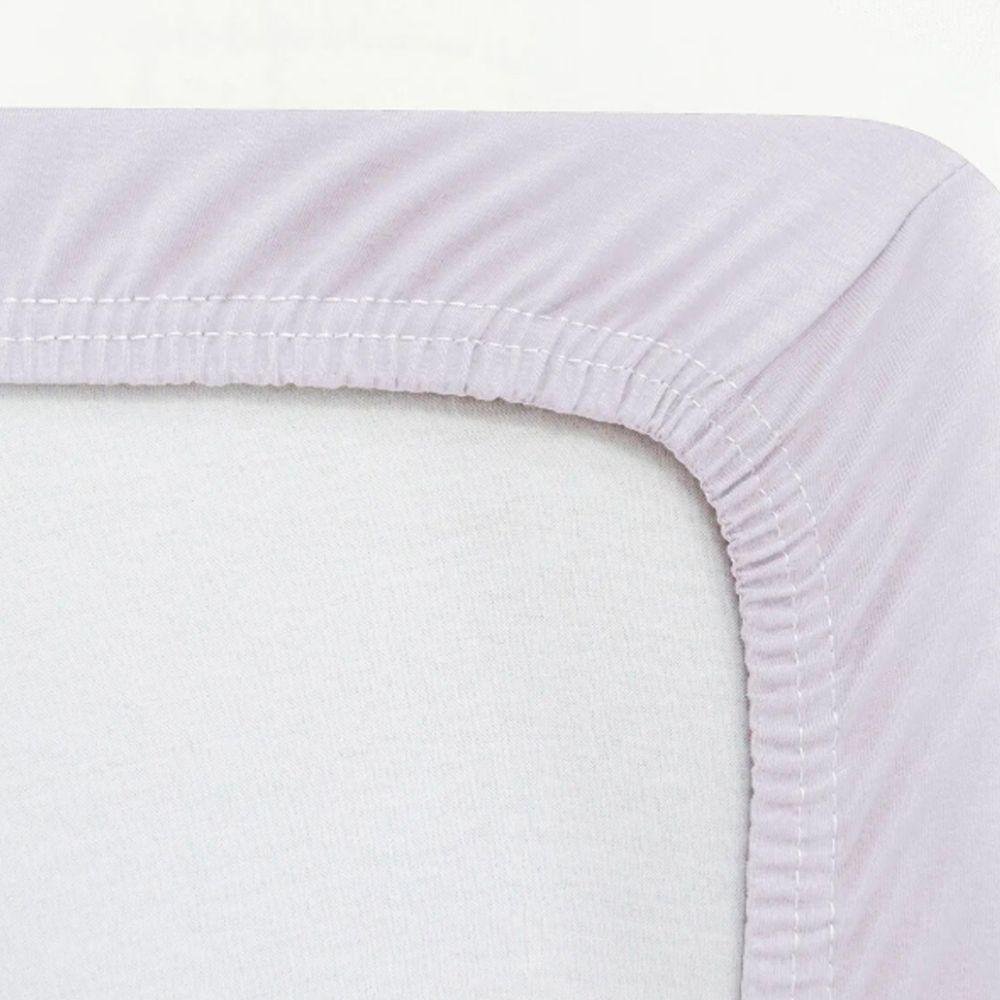 Lençol Avulso Buettner Casal Malha 100% Algodão Image Com Elástico Branco - 2