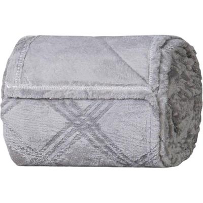 Manta Queen Brushed New Microfibra Flannel 100% Poliéster 220x230 Platina