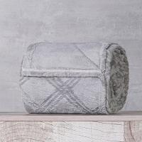 Manta Queen Brushed New Microfibra Flannel 100% Poliéster 220x230 Platina - 2