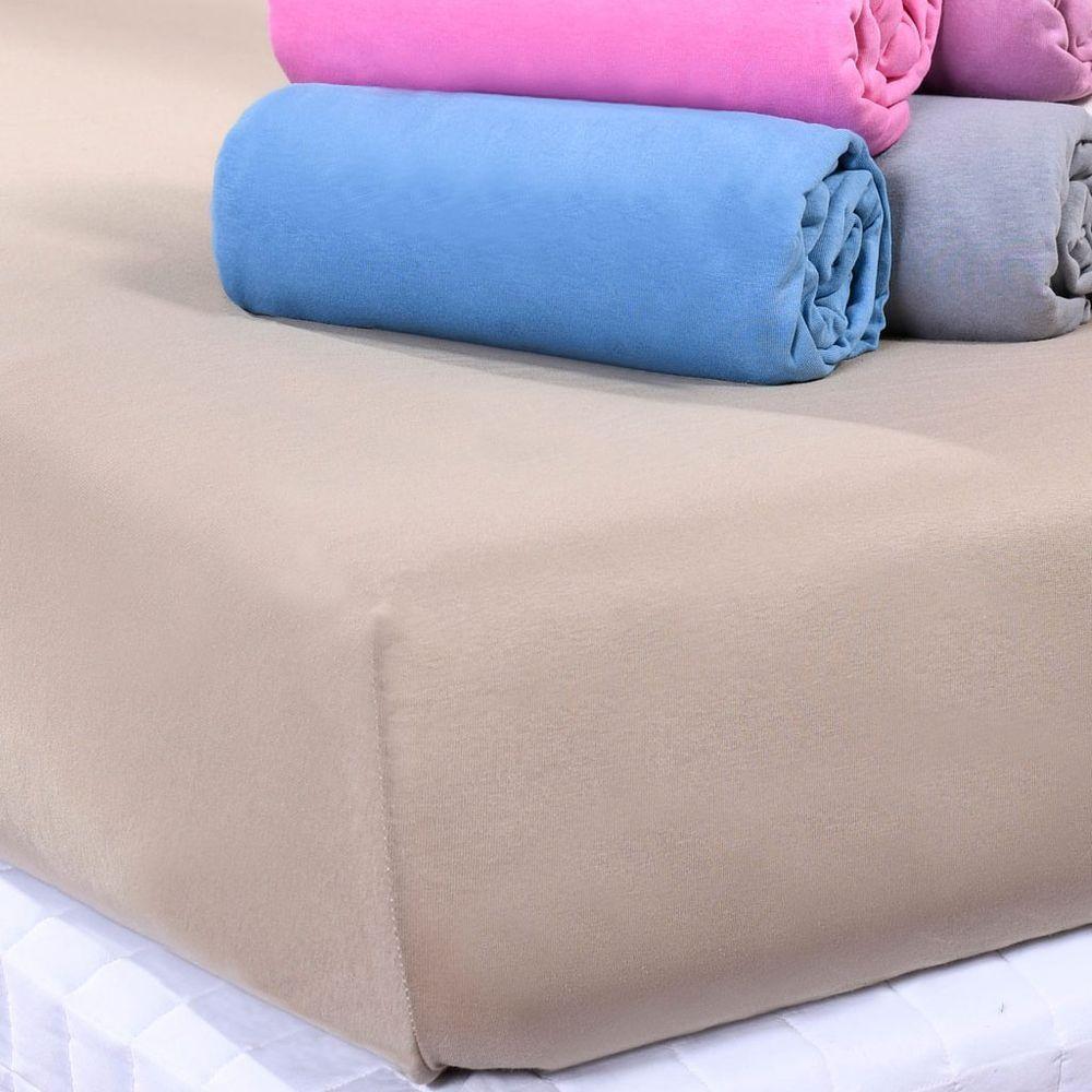 Lençol Solteiro Dreams Malha 100% Algodão 88x188x25cm Azul - 4