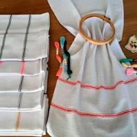 Pano De Prato Lomaer Sacaria 45x 71cm C- Barra P- Bordar 03 Unidades - 2