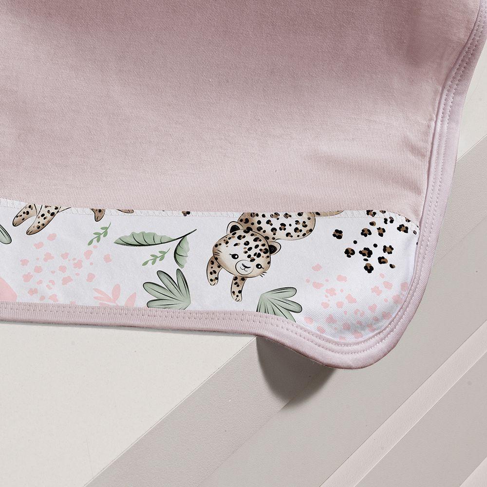 Kit Toalhinha De Boca Com 03 Peças Tecebem Baby Malha 100% Algodão Lizi Rosinha - 2