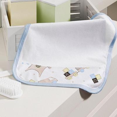 Kit Toalhinha De Boca Com 02 Peças Tecebem Baby Malha 100% Algodão Lipe Branco