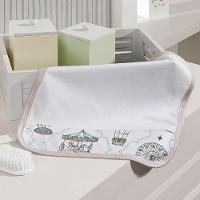 Kit Toalhinha De Boca Com 02 Peças Tecebem Baby Malha 100% Algodão Jean Branco - 1