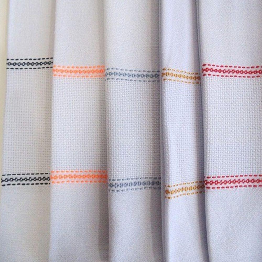 Pano De Prato Lomaer Sacaria 45x 71cm C- Barra P- Bordar 12 Unidades - 3