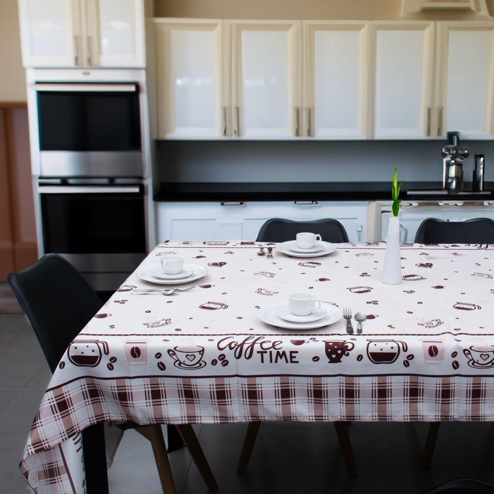 Toalha De Mesa Quadrada 4 Lugares 1,40x1,40m Impermeável Appel Café - 1