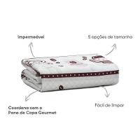 Toalha De Mesa Quadrada 4 Lugares 1,40x1,40m Impermeável Appel Café