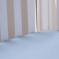 Lençol De Berço Com Elástico Malha 100% Algodão 125g-m² 70x130x15cm Azul - 2