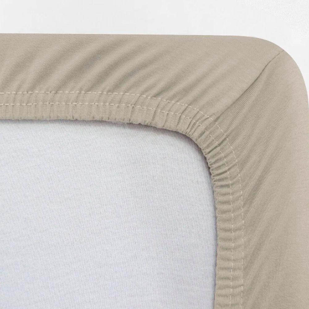 Lençol Avulso Buettner Solteiro Malha 100% Algodão Image Com Elástico Bege - 2