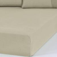 Lençol Queen Bella Cama Malha 100% Algodão 158x198x35 Avelã - 5