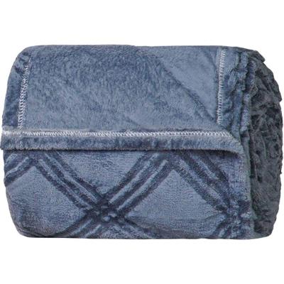 Manta Queen Brushed New Microfibra Flannel 100% Poliéster 220x230 Azul Cobalt