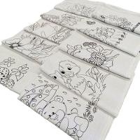 Pano De Prato Lomaer Sacaria 45x71cm Contorno Para Pintura( 3 Unidades)branco - 2