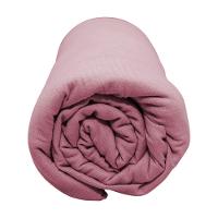 Lençol Com Elástico Casal Portallar Malha 100% Algodão Liso Linha Casa Rosa Cravo - 2