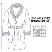 Roupão Buettner Masculino Microfibra Jacquard 100% Poliéster Artico Kimono Tamanho(gg) Marinho - 3