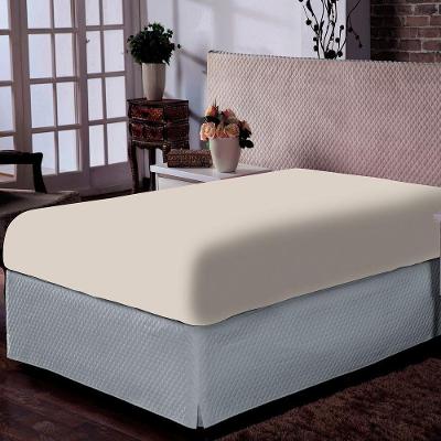 Lençol Portallar Casal Com Elástico Malha 100% Algodão Premiun Classic Off White