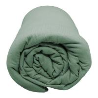 Lençol Com Elástico Solteiro Portallar Malha 100% Algodão Liso Linha Casa Verde - 2