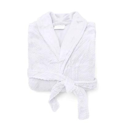 Roupão Buettner Feminino Microfibra Jacquard 100% Poliéster Adele Gola Xale Tamanho(m) Branco