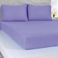 Lençol Casal Serena Malha 100% Algodão 138x188x23 Lilás - 1