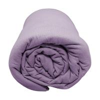 Lençol Com Elástico Casal Portallar Malha 100% Algodão Liso Linha Casa Violeta - 2