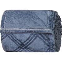 Manta King Brushed New Microfibra Flannel 100% Poliéster 230x260 Azul Cobalt - 1