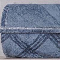 Manta King Brushed New Microfibra Flannel 100% Poliéster 230x260 Azul Cobalt