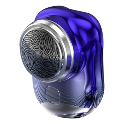 Mini Barbeador Elétrico Portátil Prova Da Água Tipo-c Aparador Promoção Portátil Homen-barbear Pocket Gradient Blue