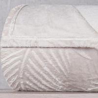 Manta Casal Brushed New Microfibra Flannel 100% Poliéster 180x230 Biscuit