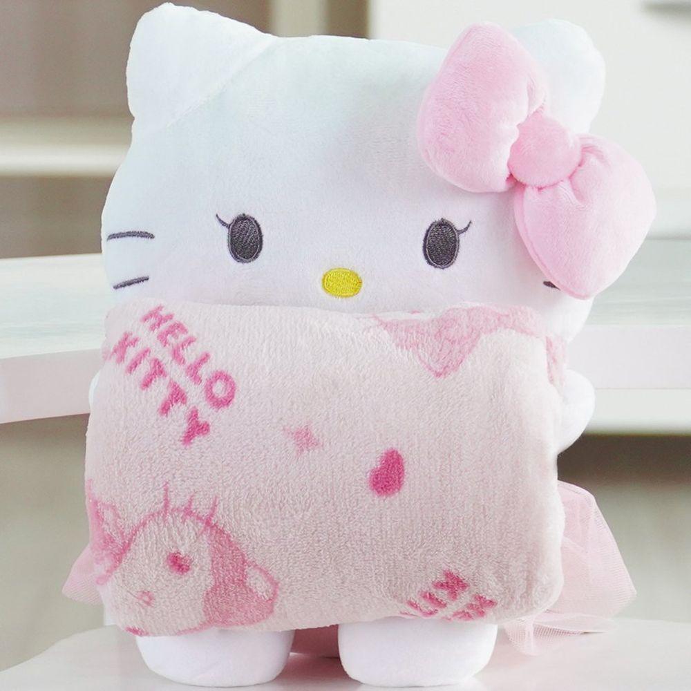 Pelúcia Com Manta Coral Fleece Turma Da Hello Kitty 100x75cm Hello Kitty - 2