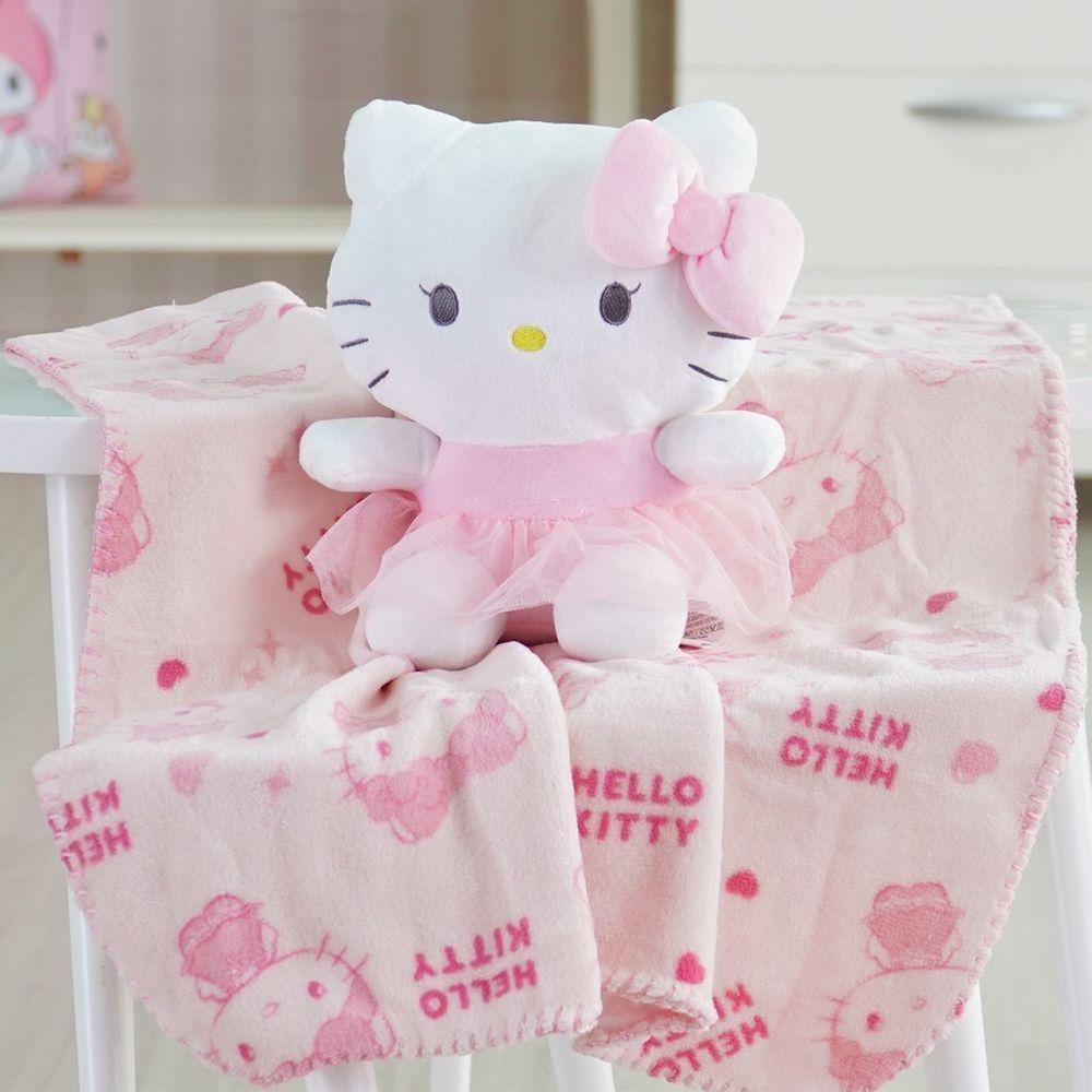 Pelúcia Com Manta Coral Fleece Turma Da Hello Kitty 100x75cm Hello Kitty - 3