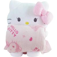 Pelúcia Com Manta Coral Fleece Turma Da Hello Kitty 100x75cm Hello Kitty - 1