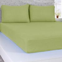 Lençol Solteiro Serena Malha 100% Algodão 88x188x23cm Verde - 1
