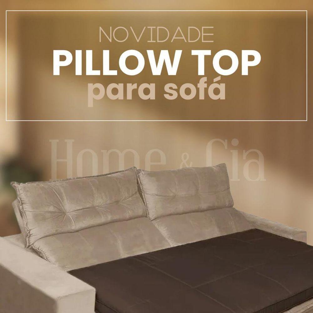 Pillow Top Para Sofá Reclinável 10cm 1200g-m² 220x100cm Areia - 4