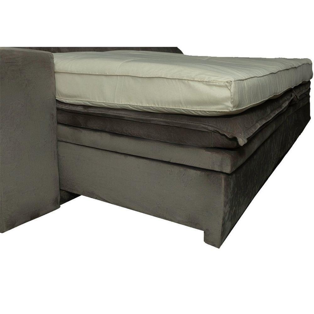 Pillow Top Para Sofá Reclinável 10cm 1200g-m² 220x100cm Areia - 9