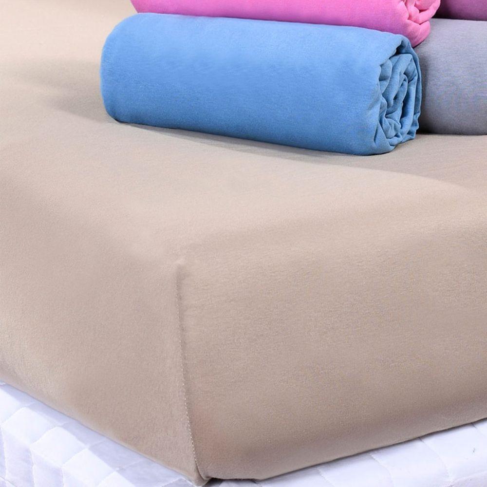 Lençol Queen Dreams Malha 100% Algodão 158x198x30cm Salmão - 2