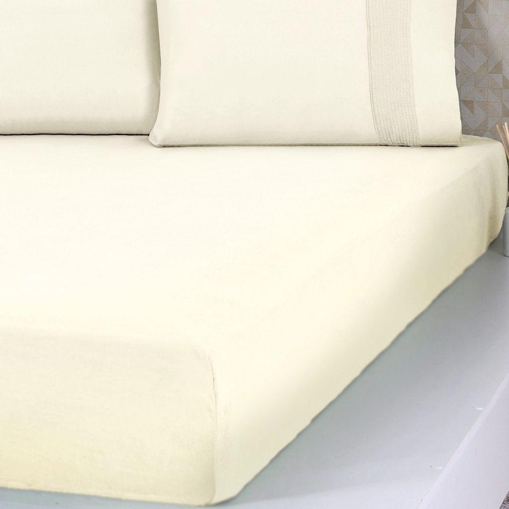 Lençol Queen Bella Cama Malha 100% Algodão 158x198x35 Duna - 2