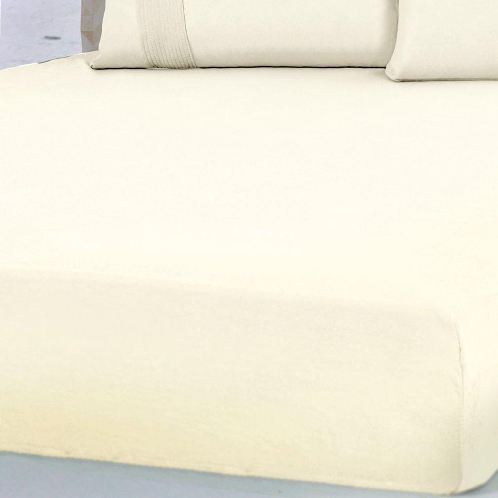 Lençol Queen Bella Cama Malha 100% Algodão 158x198x35 Duna - 3