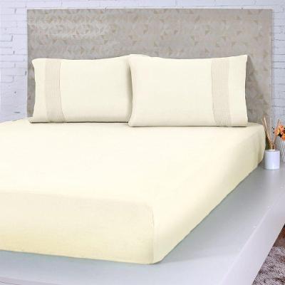 Lençol Queen Bella Cama Malha 100% Algodão 158x198x35 Duna