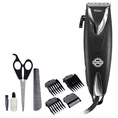 Máquina De Cortar Cabelo Skull Pro Chrome Philco 220V