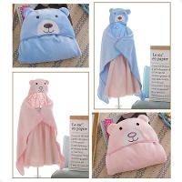 Manta Cobertor Toalha De Banho Com Capuz Para Bebê Criança Lorben Manto Bichinhos Fleece Macio - 3