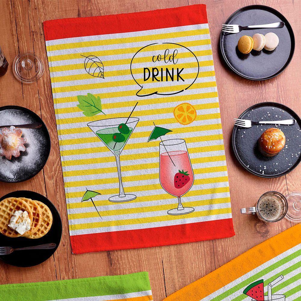 Pano De Copa Felpudo Teka Fiori Summer - 3