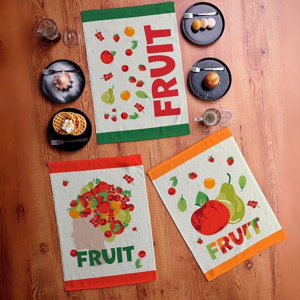 Pano De Copa Felpudo Teka Fiori Fruits - 4