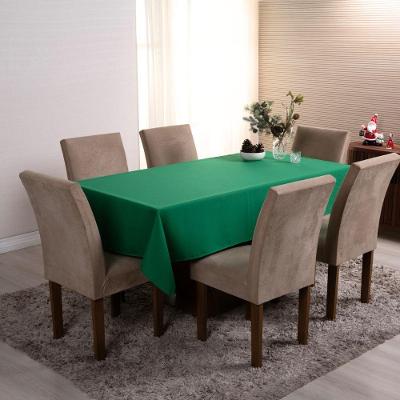 Toalha De Mesa Basic 1 Peça 3,00m X 1,40m 10 Lugares Tecido Oxford 100% Poliéster - Verde