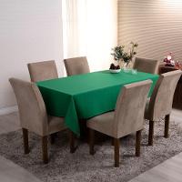 Toalha De Mesa Basic 1 Peça 3,00m X 1,40m 10 Lugares Tecido Oxford 100% Poliéster - Verde - 1
