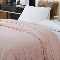 Manta Cobertor Queen Roma Flannel Ultrasoft - Rose - 2