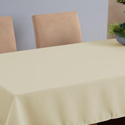 Toalha De Mesa Basic 1 Peça 2,00m X 1,40m 6 Lugares 100% Poliéster Tecido Oxford - Palha