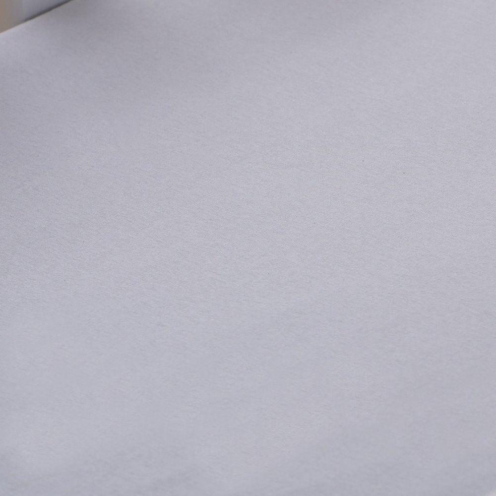 Lençol De Berço Com Elástico Malha 100% Algodão 125g-m² 70x130x15cm Cinza - 5