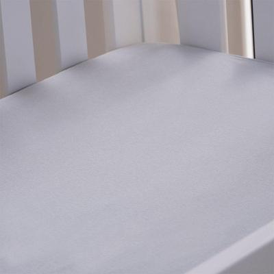 Lençol De Berço Com Elástico Malha 100% Algodão 125g-m² 70x130x15cm Cinza